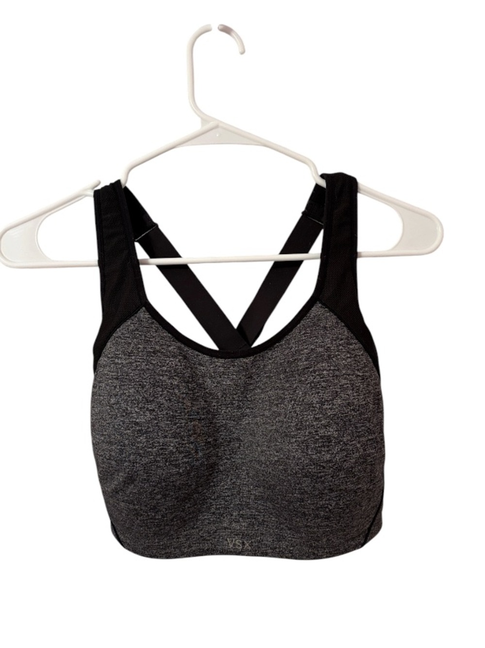 Victoria Secret VSX Gray Open Back Sports Bra